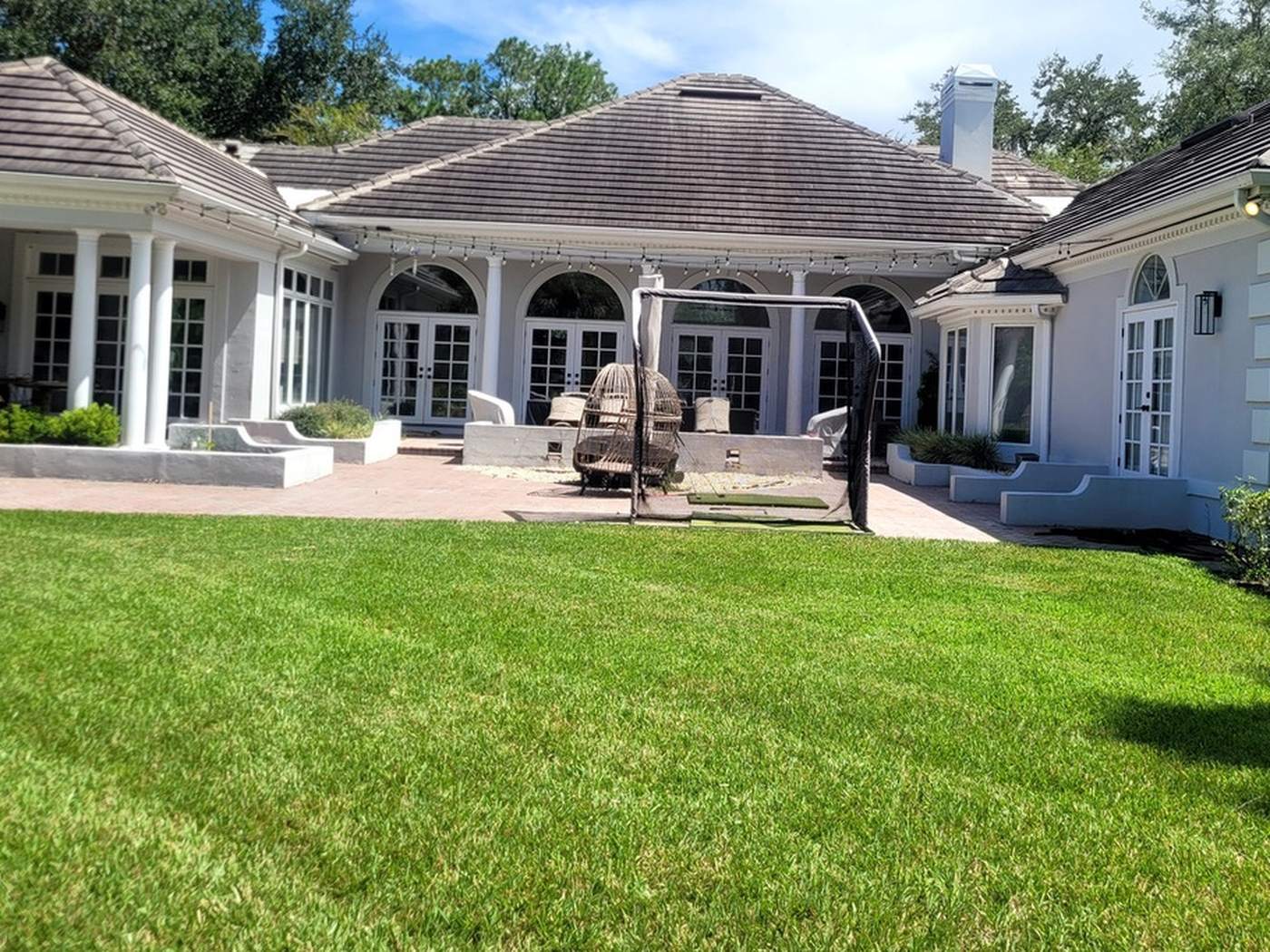 The second backyard before any pool